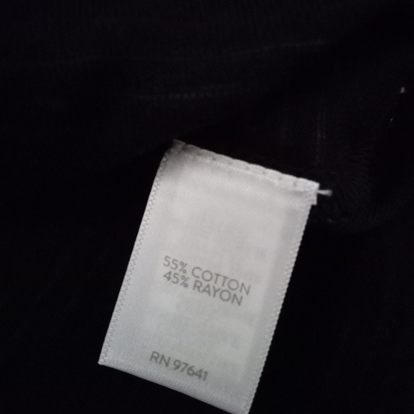 JJill Womens cozy Navy Cream Striped top NWT 3/4 sleeves, cuffs.  Preppy - Picture 4 of 5